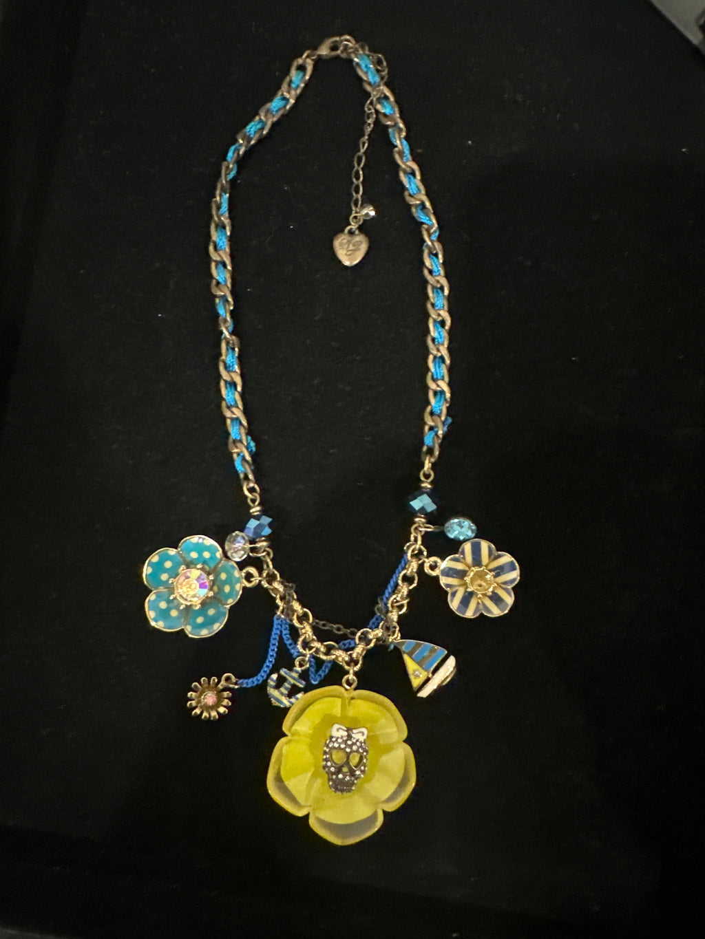 Betsey Johnson Yacht Club Spectator Charm Necklace