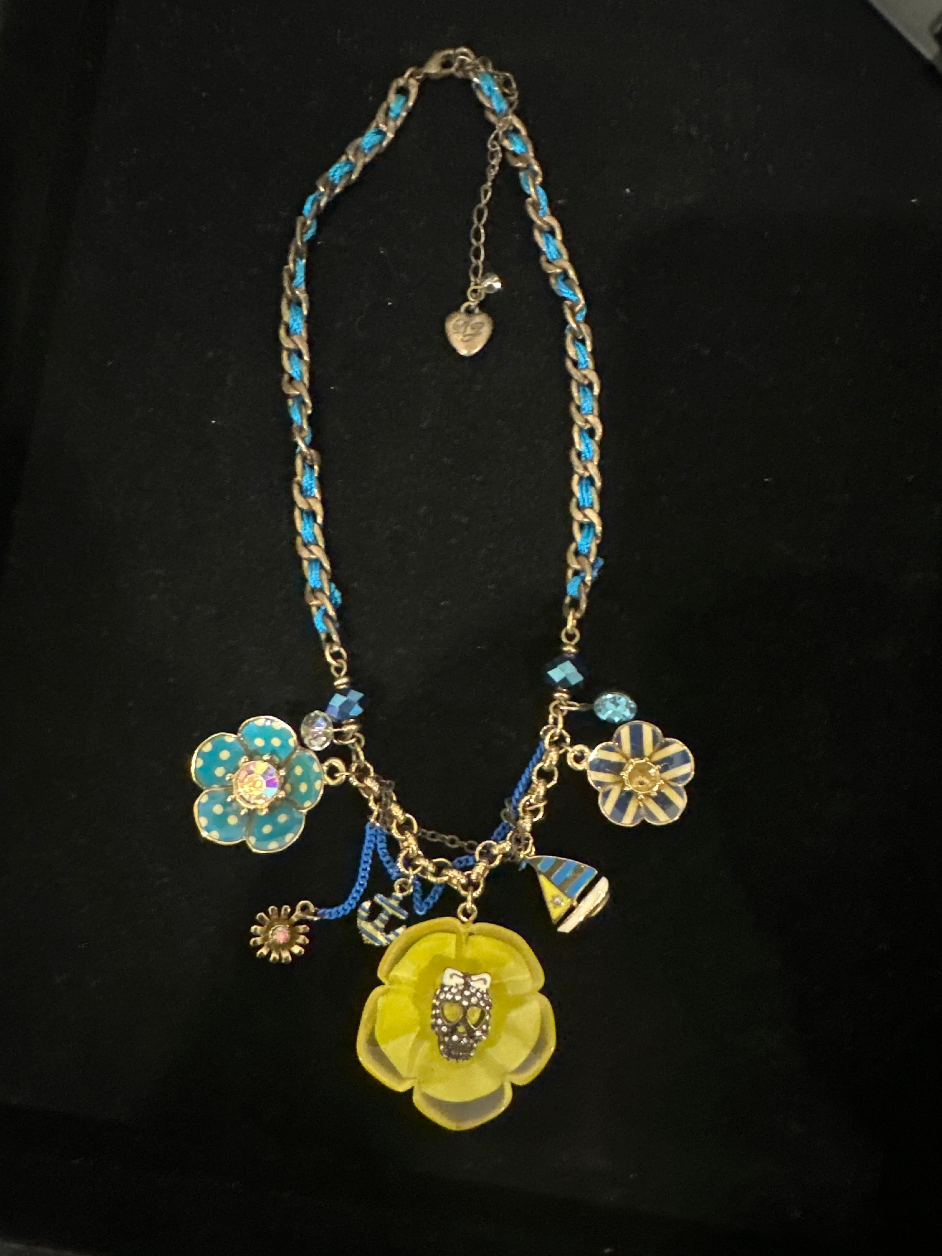 Betsey Johnson Yacht Club Spectator Charm Necklace