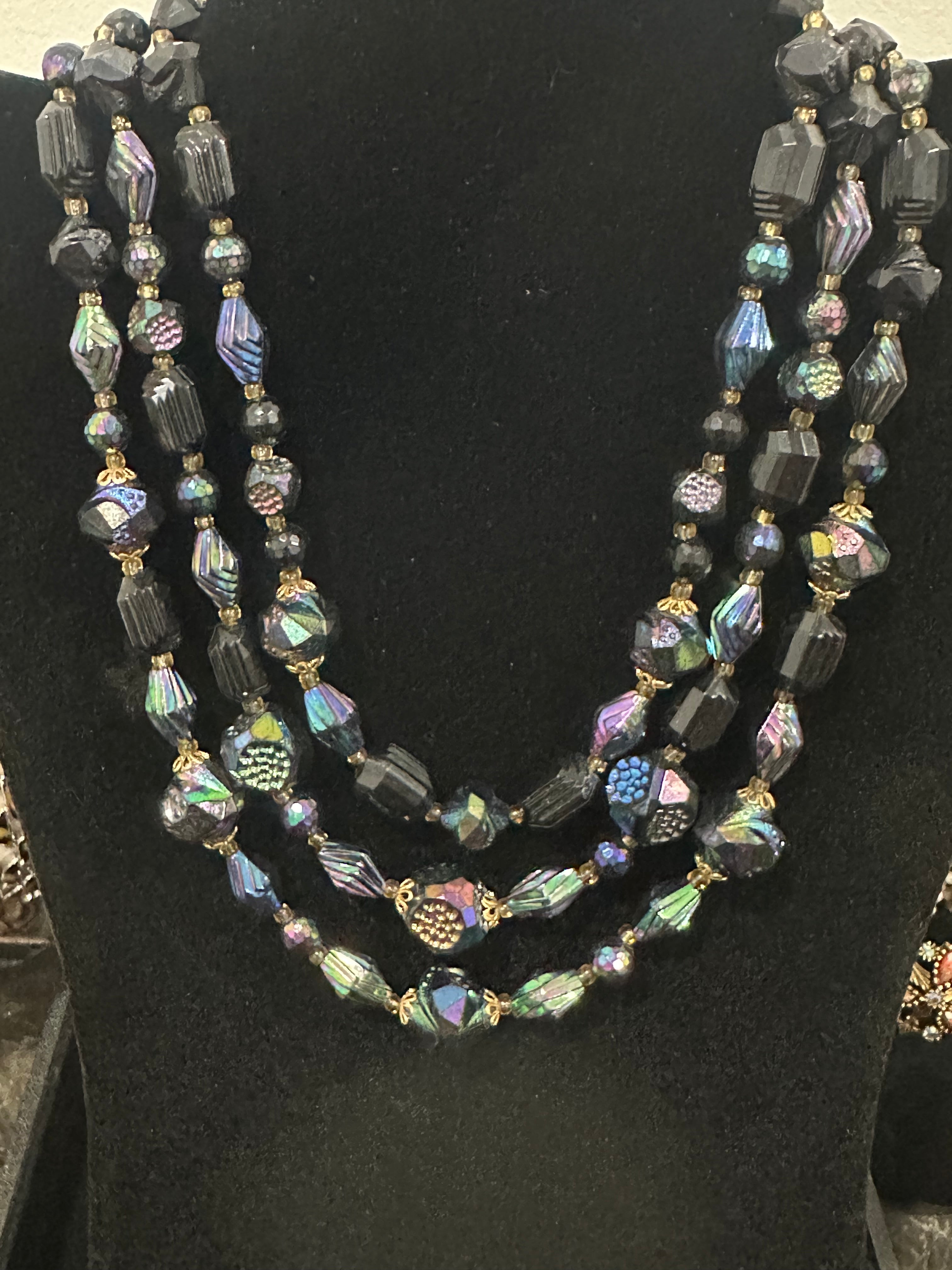 ANTIQUE WESTERN GERMANY NECKLACE AND EARRINGS